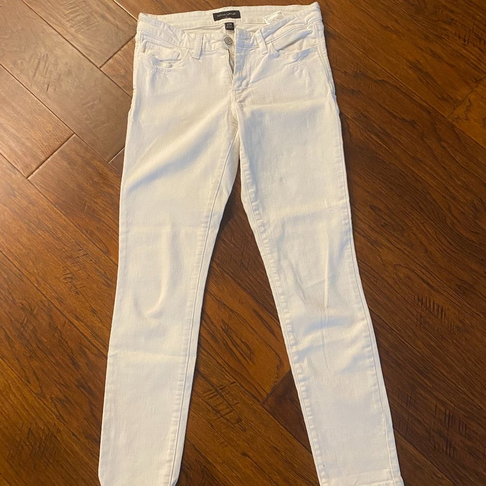 Banana Republic White Slim Jeans (4)